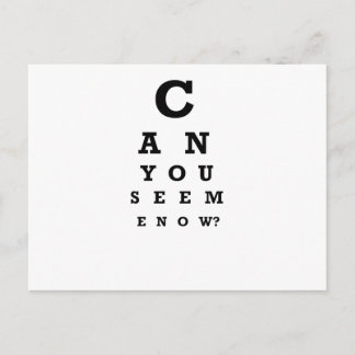Carte Postale Pouvez-vous me voir maintenant ?