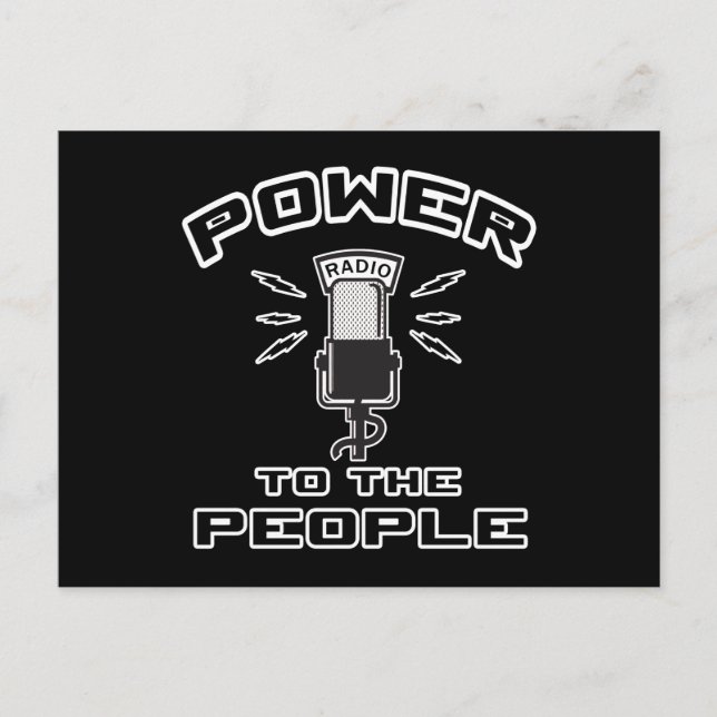 Carte Postale Pouvoir Au Peuple (Devant)