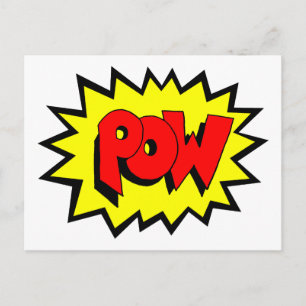 Carte Postale POW - Bande dessinée Pop Art