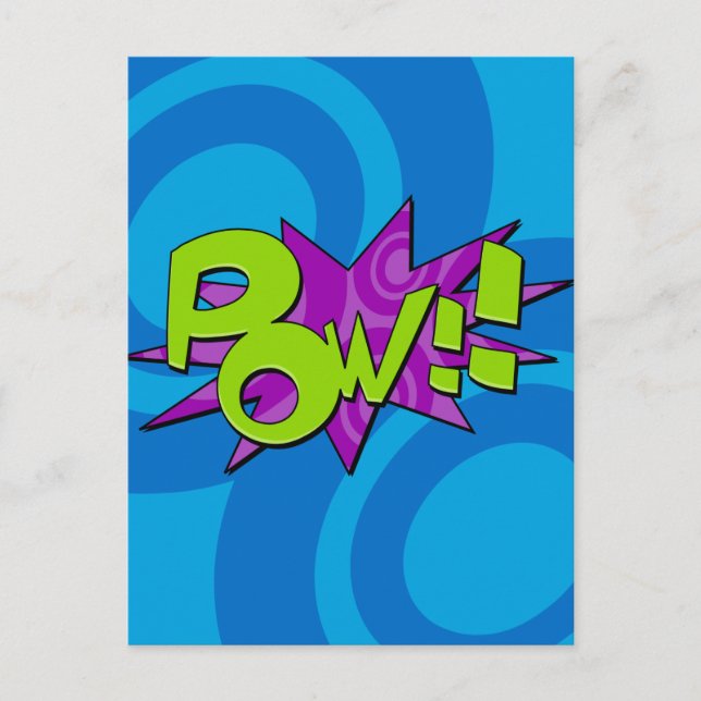 Carte postale Pow Comic Book (Devant)