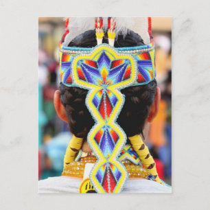 Carte Postale Pow Wow Beadwork