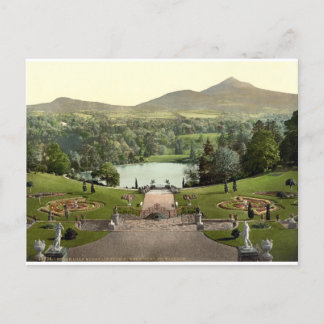 Carte Postale Powerscourt House Gardens c1900, Irlande antique