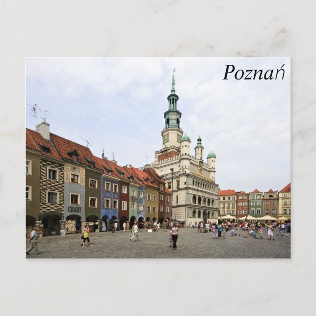 Carte Postale Poznań, Pologne (Devant)