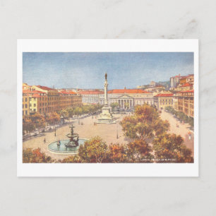 Carte Postale Praça de São Pedro vintage, Lisbonne, Portugal