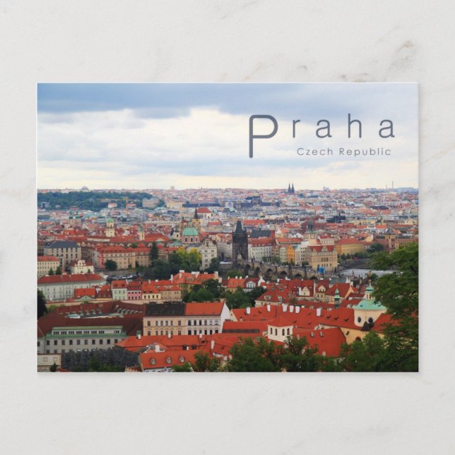 Carte Postale Prague 001, Tchèque Photo (Devant)