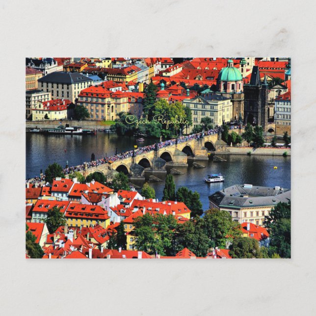 Carte Postale Prague Cityscape, République tchèque (Devant)