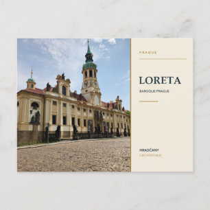 Carte Postale Prague Loreta et tour horloge baroque