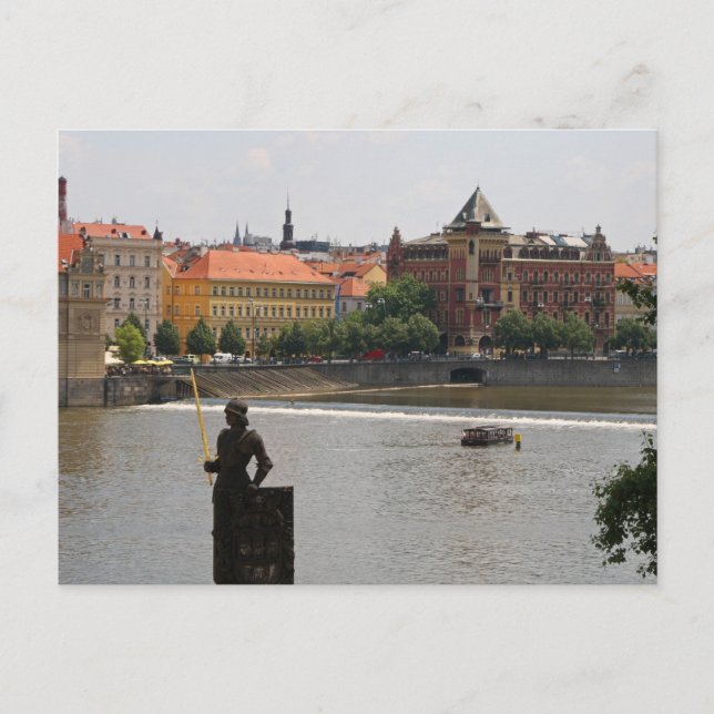 Carte Postale Prague par la Moldava (Devant)