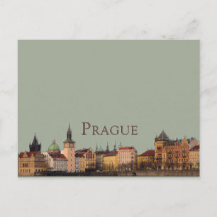 Carte Postale Prague : Skyline de la vieille ville
