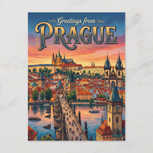 Carte Postale Prague Tchéquie
