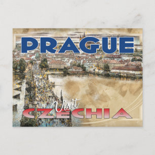 Carte Postale Prague, Visiter la Tchéquie...