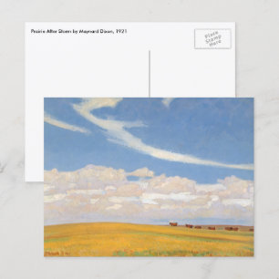 Carte Postale Prairie après l'orage par Maynard Dixon, Art ancie