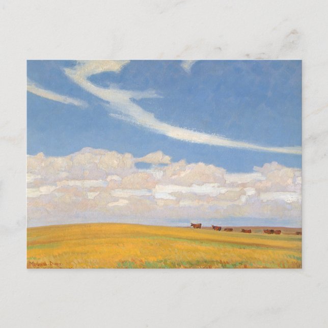 Carte Postale Prairie après l'orage par Maynard Dixon, Art ancie (Devant)
