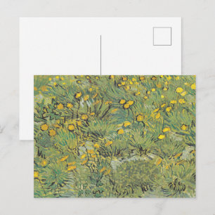 Carte Postale Prairie jaune de Van Gogh - Art floral classique
