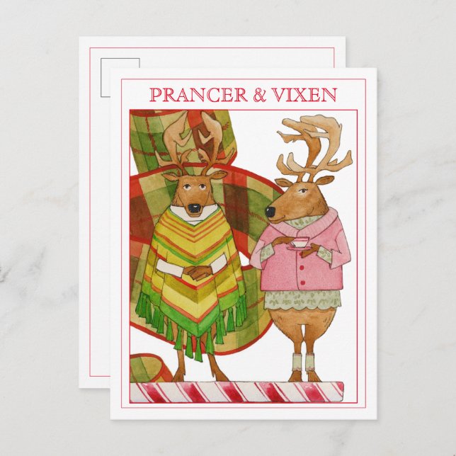Carte postale PRANCER VIXEN (Devant / Derrière)
