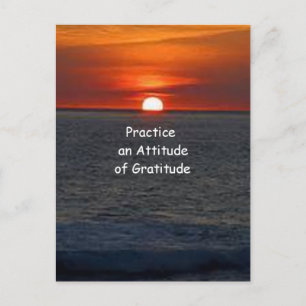 Carte Postale Pratiquer une attitude de gratitude
