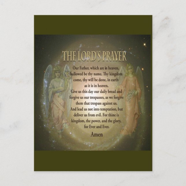 Carte Postale Prayer de seigneur (Devant)