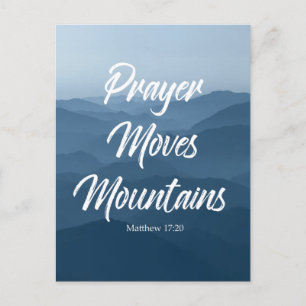CARTE POSTALE PRAYER MOVES MONTAGNES POSTCARD