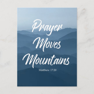 CARTE POSTALE PRAYER MOVES MONTAGNES POSTCARD