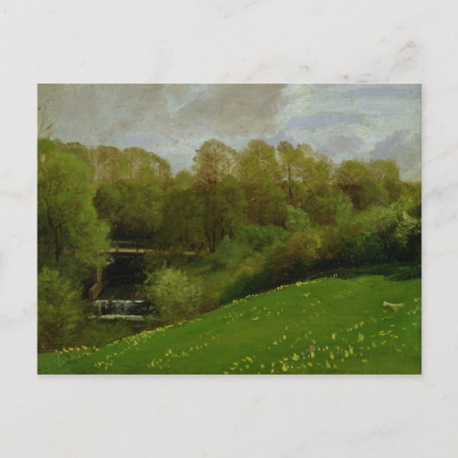 Carte Postale Pré et bois, 1895 (Devant)