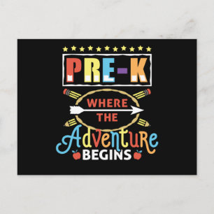 Carte Postale Pré-K où commence l'aventure