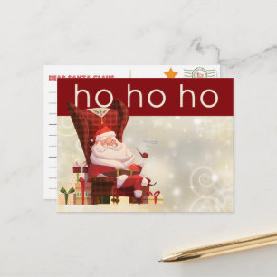 Carte Postale Préadressée À Père Noël- Ho Ho HO