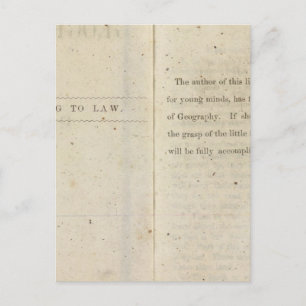 Carte Postale Préface Lecteur géographique pour enfants Dixie