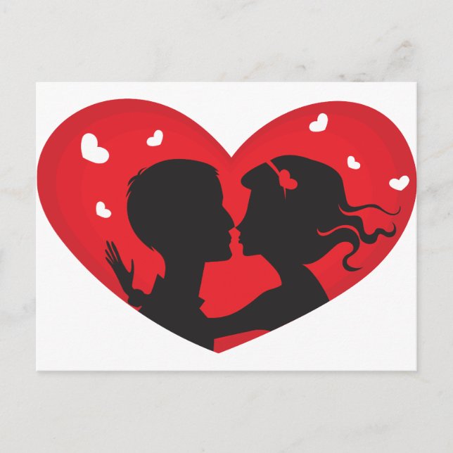 Carte Postale Premier baiser (Devant)
