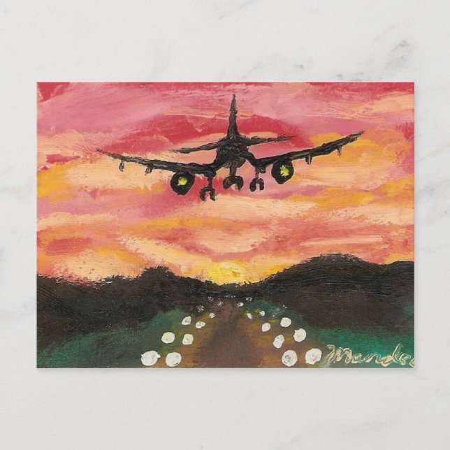 Carte Postale Premier vol (Devant)