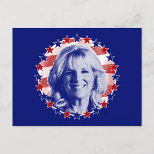 Carte Postale Première dame Jill Biden Stars and Stripes
