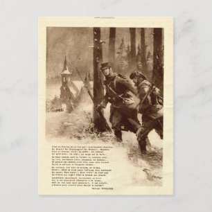 Carte Postale Première Guerre mondiale, poésie de guerre