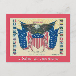 Carte Postale Première Guerre mondiale, Propagande, En Dieu nous
