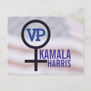 Carte Postale Première vice-présidente Kamala Harris VP