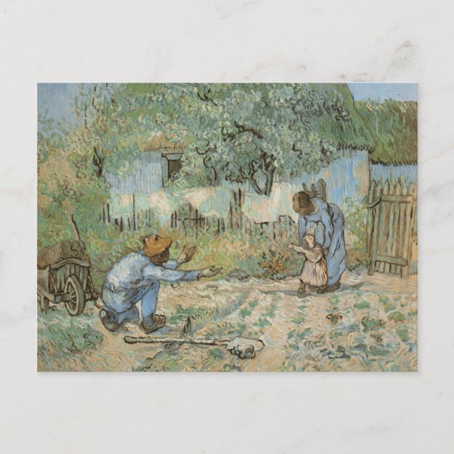 Carte Postale Premiers pas (après Millet) Van Gogh Fine Art (Devant)