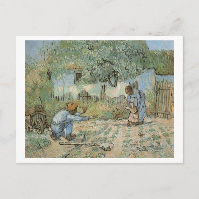 Carte Postale Premiers pas (après Millet) Van Gogh Fine Art (Devant)