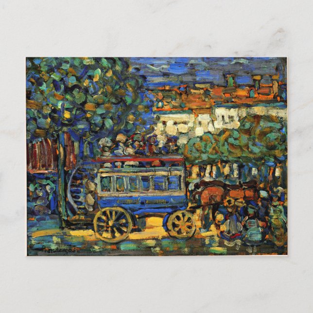 Carte Postale Prendergast - Paris Omnibus (Devant)