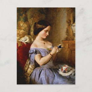 Carte Postale Prendre du thé dans le salon de dessin