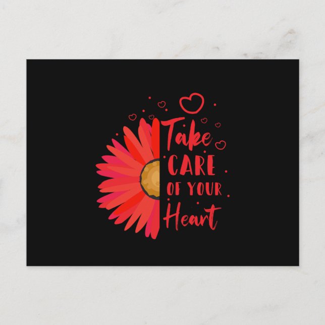 Carte Postale Prendre Soin De Votre Maladie Cardiaque Sensibilis (Devant)