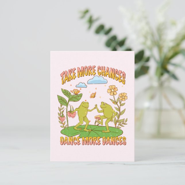 Carte Postale Prends Plus De Chances, Danse Plus De Danse (Debout devant)