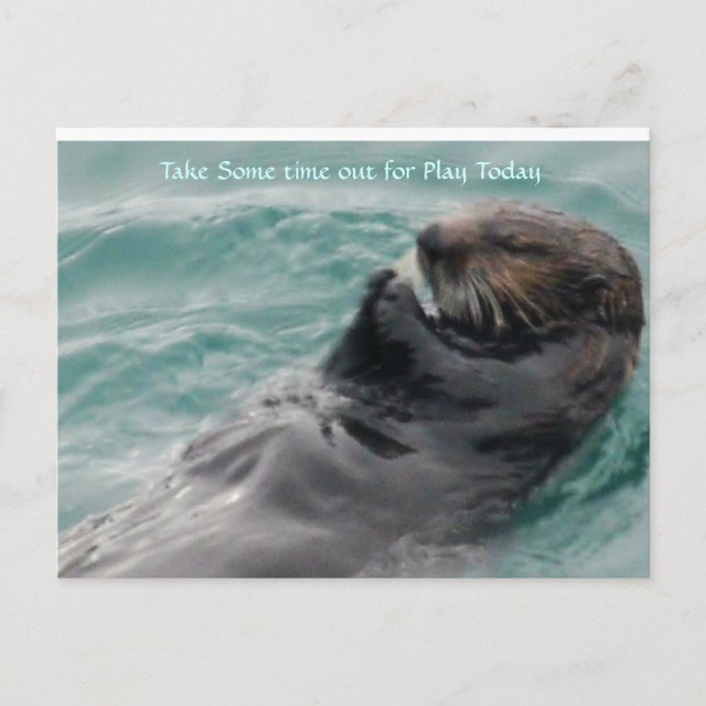 Carte Postale Prenez du temps pour jouer. (Devant)