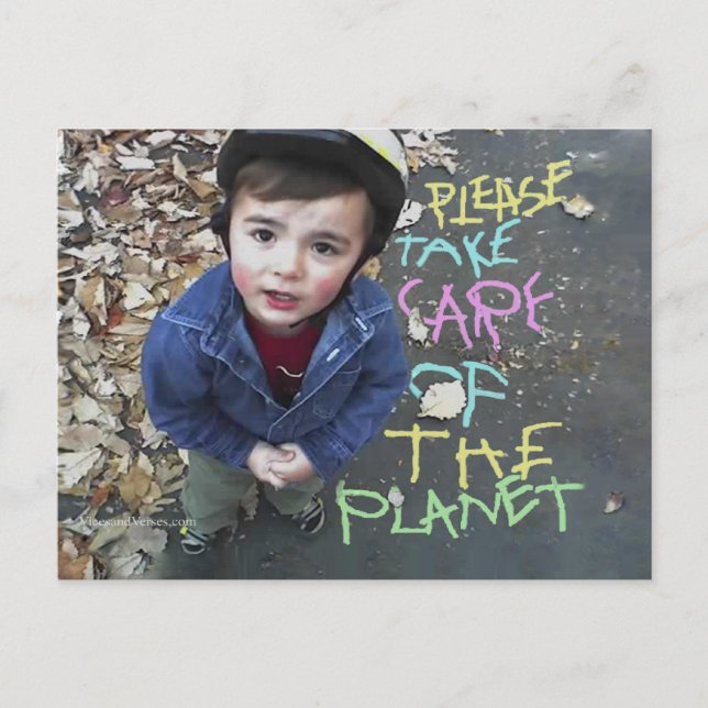 Carte Postale Prenez soin de la Terre (Devant)