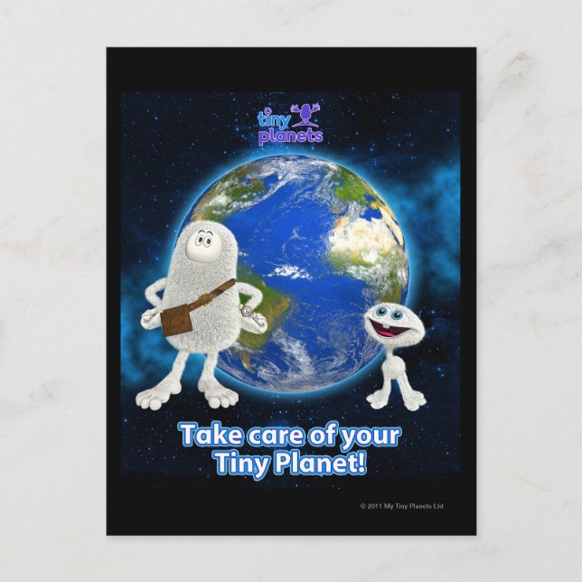 Carte Postale Prenez soin de votre petite planète (Devant)