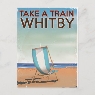 Carte Postale Prenez un train pour Whitby affiche de voyage vint