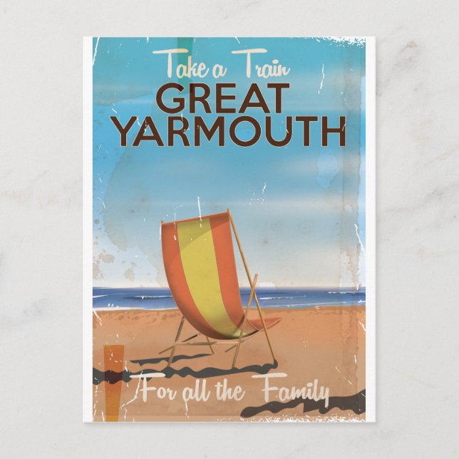 Carte Postale Prenez une affiche de voyage Train to Great Yarmou (Devant)