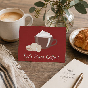 Carte Postale Prenons du café