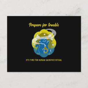 Carte Postale Préparez-vous à des problèmes - Rituel de sacrific