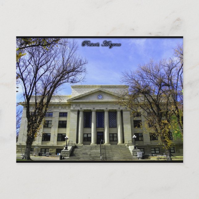 Carte Postale Prescott, Arizona Court House (Devant)