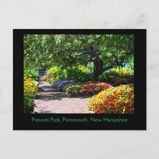 Carte Postale Prescott Park Gardens, Portsmouth, NH Postcard (Devant)