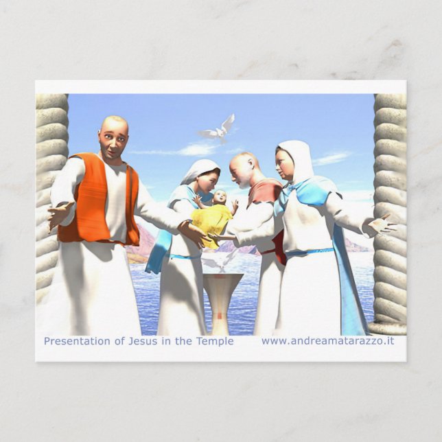 Carte Postale Présentation de Jésus dans le Temple (Devant)