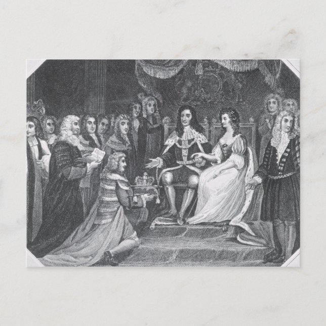 Carte Postale Présentation de la Déclaration des droits (Devant)